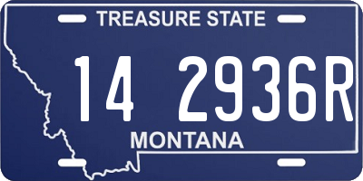 MT license plate 142936R