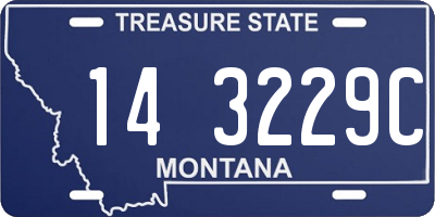 MT license plate 143229C