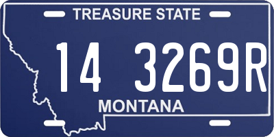MT license plate 143269R