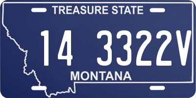 MT license plate 143322V