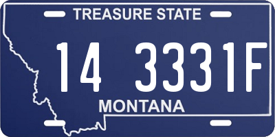 MT license plate 143331F