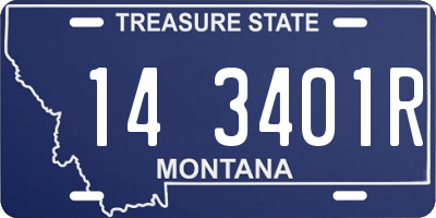 MT license plate 143401R
