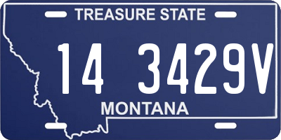 MT license plate 143429V