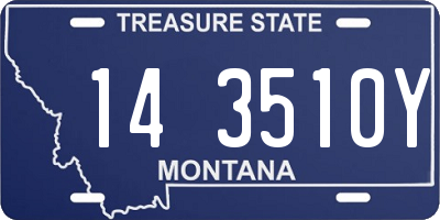 MT license plate 143510Y