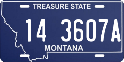 MT license plate 143607A