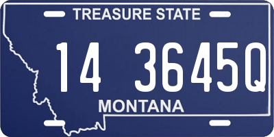 MT license plate 143645Q