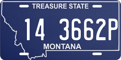 MT license plate 143662P