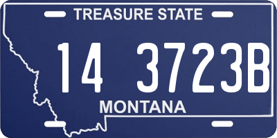 MT license plate 143723B