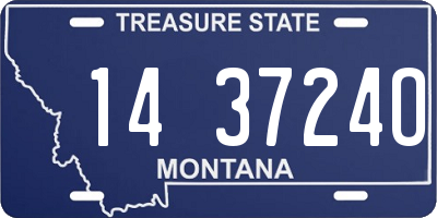 MT license plate 143724O