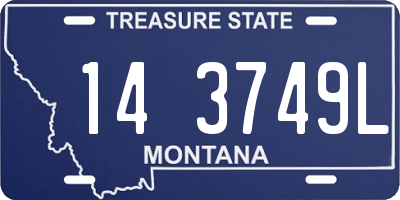 MT license plate 143749L