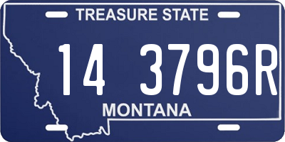 MT license plate 143796R
