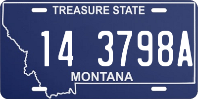 MT license plate 143798A