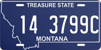 MT license plate 143799C