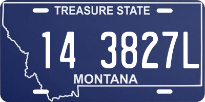 MT license plate 143827L
