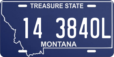 MT license plate 143840L