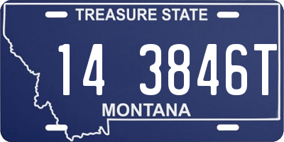 MT license plate 143846T