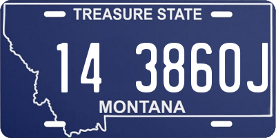 MT license plate 143860J