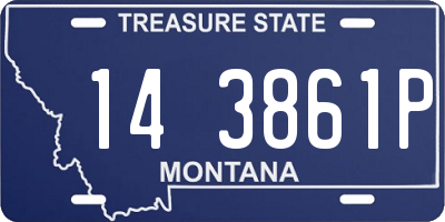 MT license plate 143861P