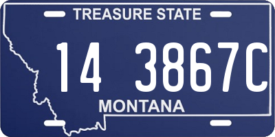 MT license plate 143867C
