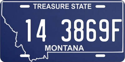 MT license plate 143869F