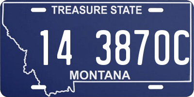 MT license plate 143870C