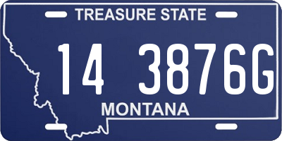 MT license plate 143876G