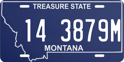 MT license plate 143879M