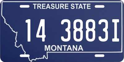 MT license plate 143883I