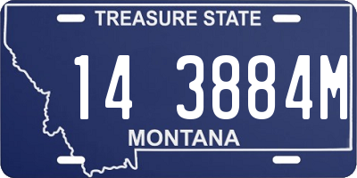 MT license plate 143884M