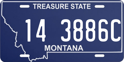MT license plate 143886C