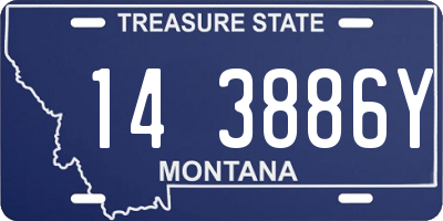 MT license plate 143886Y