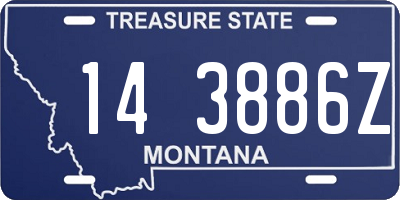 MT license plate 143886Z