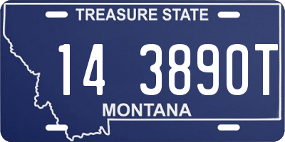 MT license plate 143890T