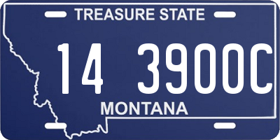 MT license plate 143900C