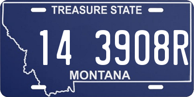 MT license plate 143908R