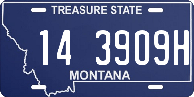 MT license plate 143909H