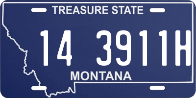 MT license plate 143911H