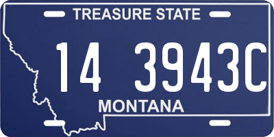 MT license plate 143943C
