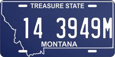 MT license plate 143949M