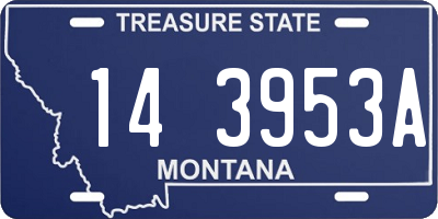 MT license plate 143953A