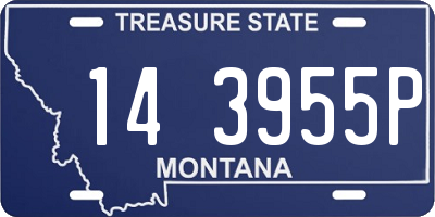 MT license plate 143955P