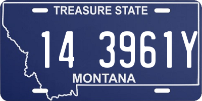 MT license plate 143961Y