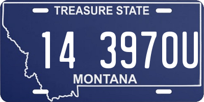 MT license plate 143970U
