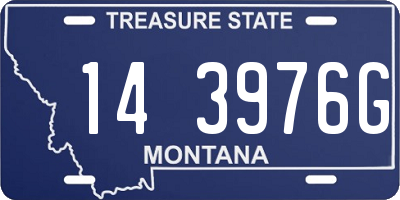 MT license plate 143976G