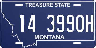 MT license plate 143990H