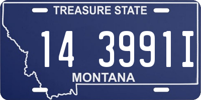 MT license plate 143991I