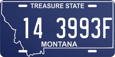 MT license plate 143993F