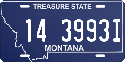 MT license plate 143993I