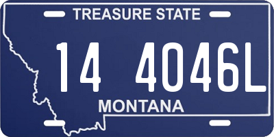 MT license plate 144046L
