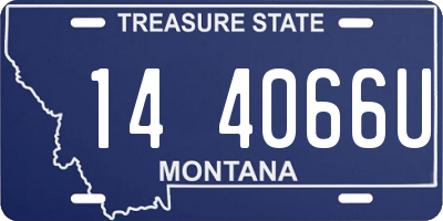 MT license plate 144066U